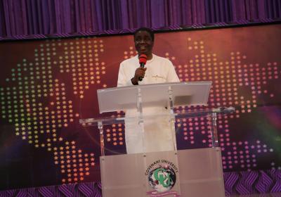 Pro Chancellor Bishop David Abioye Giving His Welcome Word