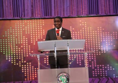 Pro Chancellor Bishop David Abioye Giving His Charge