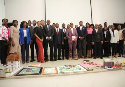 Dean Students Professor David Imhonopi Joined By Other Faculty And Students Of Covenant University With The Award