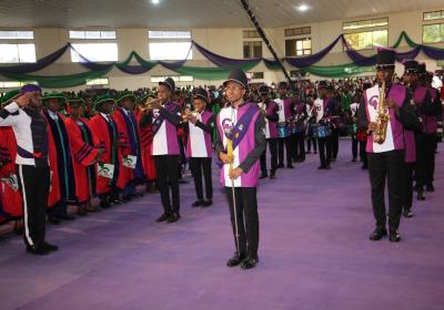 Members Of The Covenant University Band Providing Music