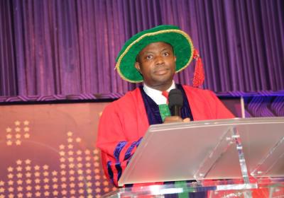 The Vice Chancellor Professor Abiodun H. Adebayo Giving His Remarks