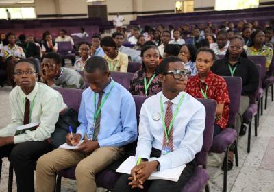 A Cross Section Of Covenant University Students At The Lecture