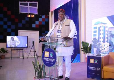 Secretary General Committee Of Vice Chancellors Nigeria Professor Yakubu Ochefu Making His Remarks