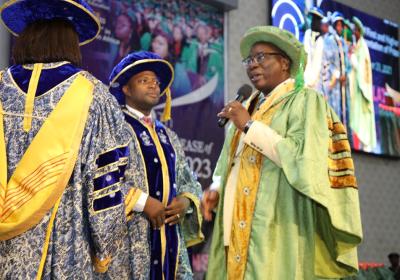 Vice Chancellor Landmark University Professor Kolawole Ajanaku Giving His Goodwill Message