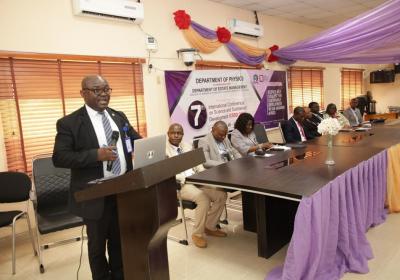 Deputy Vice Chancellor Professor Olujide Adekeye Making His Remarks And Declaring The Conference Open