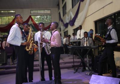 A Cross Section Of The Instrumentalists At The Chapel Service