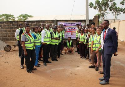 Members Of Cucdiic With Some Pastors Of Living Faith Church In The Community After The Medical Outreach