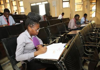 Cu Students Engrossed In Their Exams