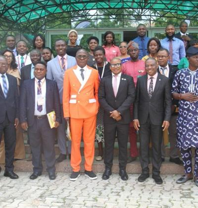 The Vice Chancellor Professor Timothy Anake With Some Of The Participants At The Cucled 2025 Conference
